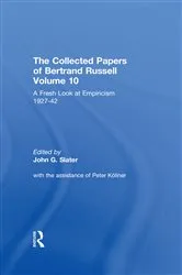 Book cover of The Collected Papers of Bertrand Russell, Volume 10 by John Slater