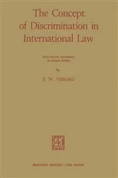 Book cover of The Concept of Discrimination in International Law by E.W. Vierdag