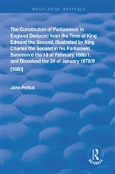 Book cover of The Constitution of Parliaments in England deduced from the time of King Edward the Second by John Pettus