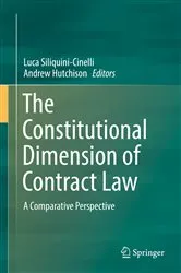 Book cover of The Constitutional Dimension of Contract Law by Unknown