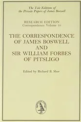 Book cover of The Correspondence of James Boswell and Sir William Forbes of Pitsligo by James Boswell