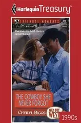 Book cover of THE COWBOY SHE NEVER FORGOT by Cheryl Biggs