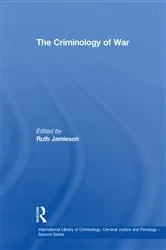 Book cover of The Criminology of War by Ruth Jamieson