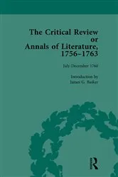 Book cover of The Critical Review or Annals of Literature, 1756-1763 Vol 10 by James G Basker