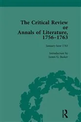 Book cover of The Critical Review or Annals of Literature, 1756-1763 Vol 15 by James G Basker