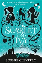 Book cover of The Curse in the Candlelight: A Scarlet and Ivy Mystery by Sophie Cleverly