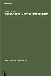 Book cover of The D-stem in Western Semitic by Stuart A. Ryder