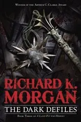 Book cover of The Dark Defiles by Richard K. Morgan