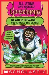 Book cover of The Deadly Experiments of Dr. Eeek by R.L. Stine
