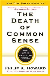 Book cover of The Death of Common Sense by Philip K. Howard