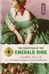 Book cover of The Deception of the Emerald Ring by Lauren Willig