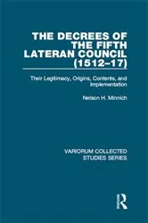 Book cover of The Decrees of the Fifth Lateran Council (1512–17) by Nelson H. Minnich