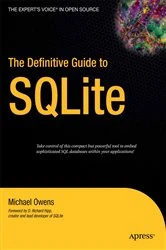 Book cover of The Definitive Guide to SQLite by Mike Owens