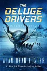 Book cover of The Deluge Drivers by Alan Dean Foster