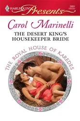 Book cover of The Desert King's Housekeeper Bride by Carol Marinelli