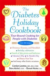 Book cover of The Diabetes Holiday Cookbook by Carolyn Leontos