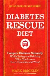Book cover of The Diabetes Rescue Diet by Mark Bricklin