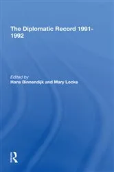 Book cover of The Diplomatic Record 19911992 by Hans Binnendijk