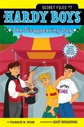 Book cover of The Disappearing Dog by Franklin W. Dixon
