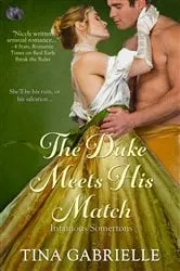 Book cover of The Duke Meets His Match by Tina Gabrielle