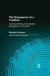 Book cover of The Emergence of a Tradition by Elizabeth Tebeaux