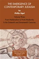 Book cover of The Emergence of Contemporary Judaism, Volume 3 by Phillip Sigal
