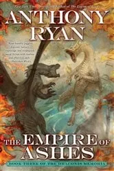 Book cover of The Empire of Ashes by Anthony Ryan