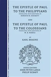 Book cover of The Epistle of Paul to the Philippians and Colossians by Karl Braune