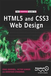 Book cover of The Essential Guide to HTML5 and CSS3 Web Design by Craig Grannell