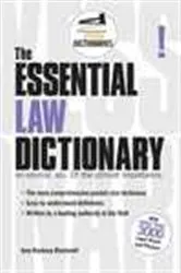 Book cover of The Essential Law Dictionary by Amy Hackney Blackwell
