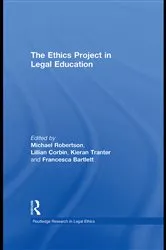 Book cover of The Ethics Project in Legal Education by Unknown