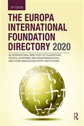 Book cover of The Europa International Foundation Directory 2020 (29th ed.) by Europa Publications