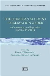 Book cover of The European Account Preservation Order by Unknown