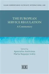 Book cover of The European Service Regulation by Apostolos Anthimos