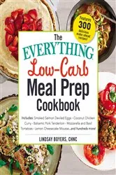 Book cover of The Everything Low-Carb Meal Prep Cookbook by Lindsay Boyers