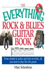 Book cover of The Everything Rock & Blues Guitar Book by Marc Schonbrun