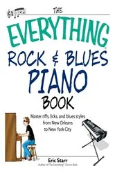 Book cover of The Everything Rock & Blues Piano Book by Eric Starr