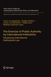 Book cover of The Exercise of Public Authority by International Institutions by Armin Bogdandy