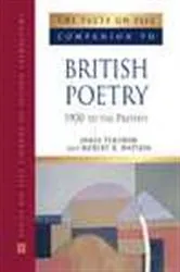 Book cover of The Facts On File Companion to British Poetry, 1900 to the Present by James Persoon