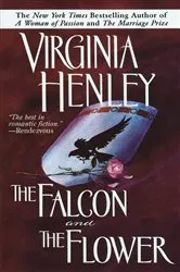Book cover of The Falcon and the Flower by Virginia Henley