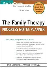 Book cover of The Family Therapy Progress Notes Planner (2nd ed.) by Arthur E. Jongsma