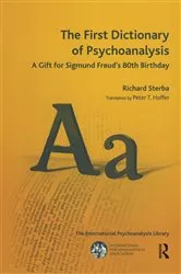 Book cover of The First Dictionary of Psychoanalysis by Richard Sterba