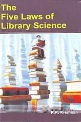 Book cover of The Five Laws of Library Science by R.K. Krishnan