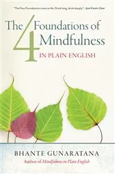 Book cover of The Four Foundations of Mindfulness in Plain English by Unknown
