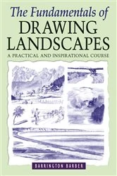 Book cover of The Fundamentals of Drawing Landscapes by Barrington Barber