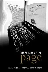 Book cover of The Future of the Page by Peter Stoicheff