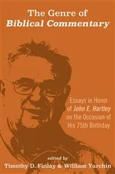 Book cover of The Genre of Biblical Commentary by Timothy D. Finlay