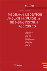 Book cover of The German Language in the Digital Age by Georg Rehm