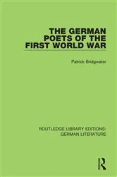 Book cover of The German Poets of the First World War by Unknown