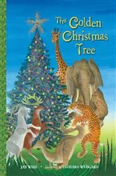 Book cover of The Golden Christmas Tree by Jan Wahl